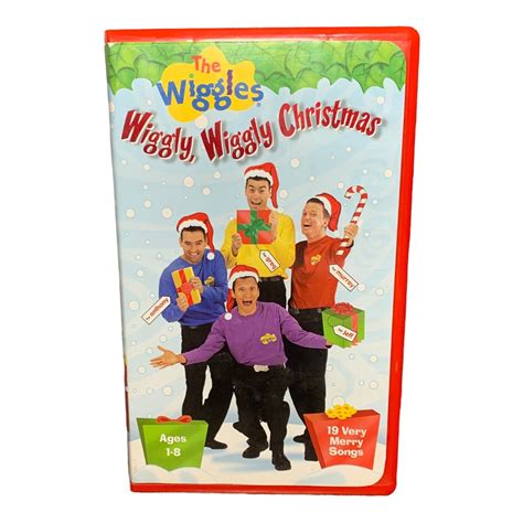 The Wiggles Wiggly Wiggly Christmas Vhs 2000 Kids Very Merry Songs