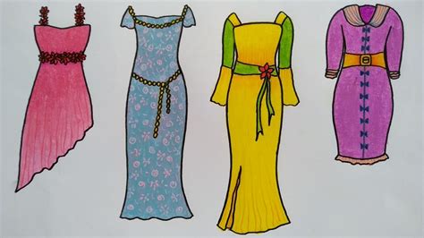 Cara Menggambar Baju Dress