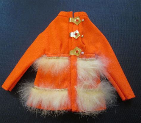 Vintage Mod Barbie Fur Sighted 1796 Orange Jacket 3 Days 1852178814