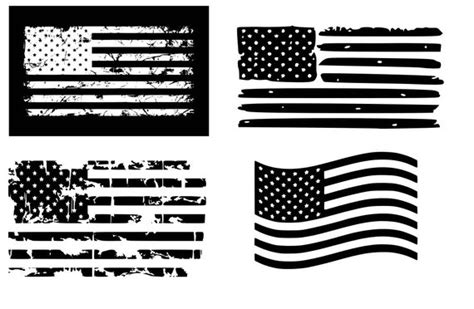American Flag Silhouette Vector At Collection Of