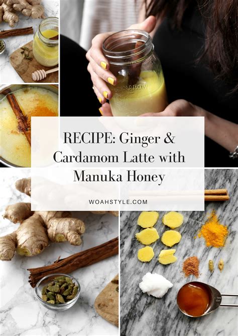 Recipe Ginger Turmeric Cardamom Latte With Manuka Honey Woahstyle