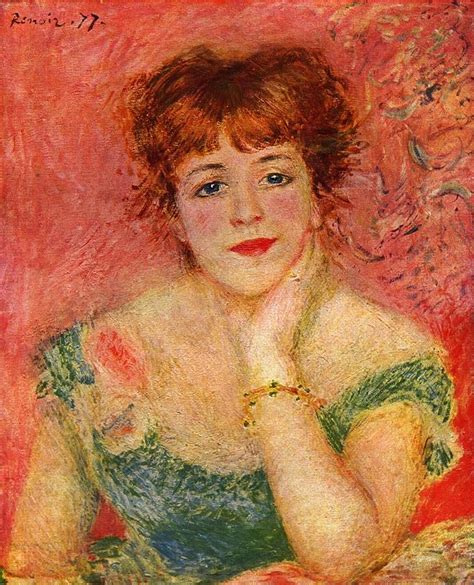 Auguste Renoir Portrait De Lactrice Jeanne Samary Painting By Les