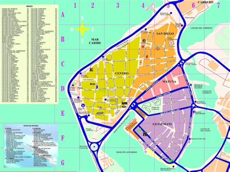 Cartagena Map Cartagena Colombia Mappery