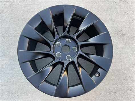 2020 2021 Tesla Model Y 20 Inch Oem Factory Wheel Front Rear Black