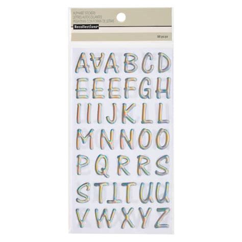 Small Silver Epoxy Alphabet Stickers By Recollections™ Michaels