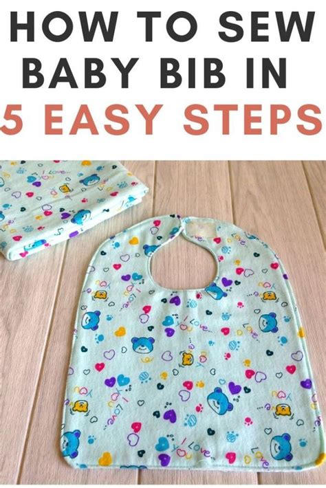 How To Sew A Baby Bib In 5 Steps Baby Bibs Baby Sewing Baby Sewing