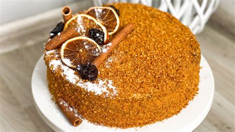 medovik russian honey cake recipe youtube