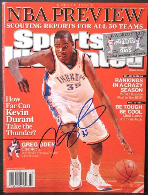 Kevin Durant Autographed Sports Illustrated Magazine Oklahoma City