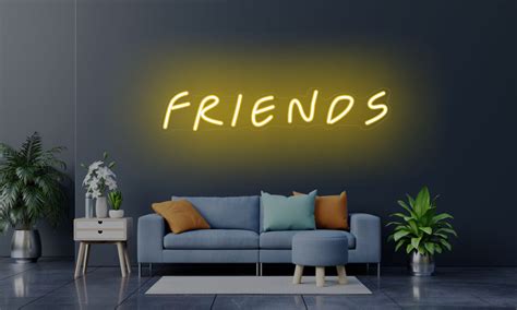 Friends Led Neon Sign Friends Sign Best Friend Sign Custom Etsy
