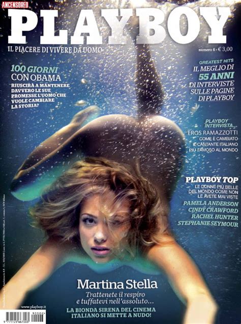 Martina Stella Nue Dans Playboy Magazine Italy