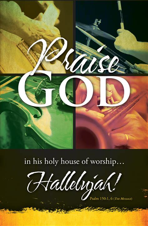 Standard General Worship Bulletin Praise God Hallelujah