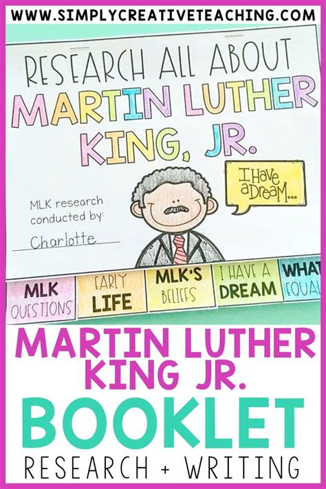 Martin Luther King Jr Reading And Writing Activities Mlk Day