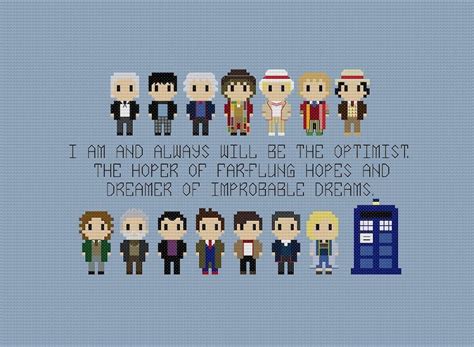 Doctor Who 13 Doctors Quote Cross Stitch Pattern Etsy