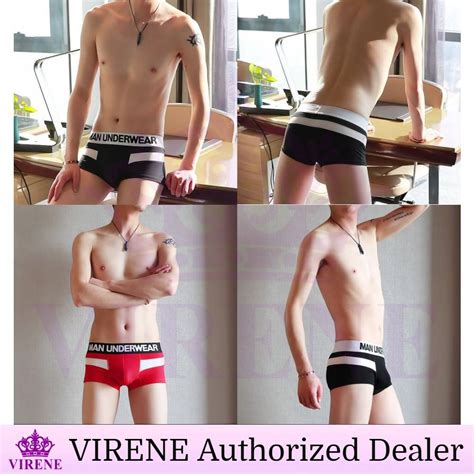 Virene Men Underwear 【3pcs Perpack】men Brief Man Boxer Male Breathable