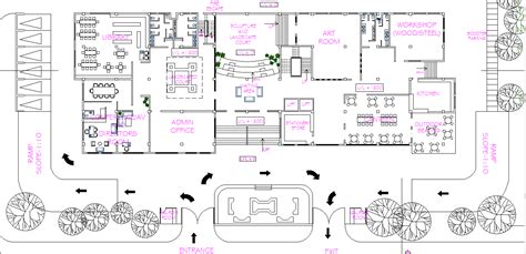 Office Commercial Building Plan Layout Plan Detail Dwg File Cadbull