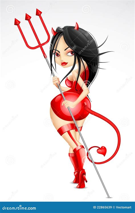 Devil Woman Stock Vector Illustration Of Body Babe 22865639