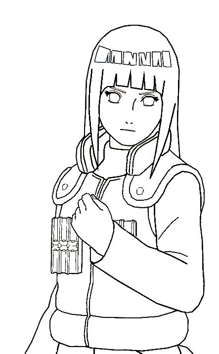 Hinata Naruto Coloring Pages Printable Categories Anime Sketch Coloring
