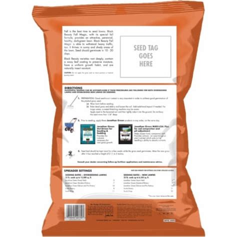 Jonathan Green Black Beauty Fall Magic Grass Seed Lb Bag Kroger