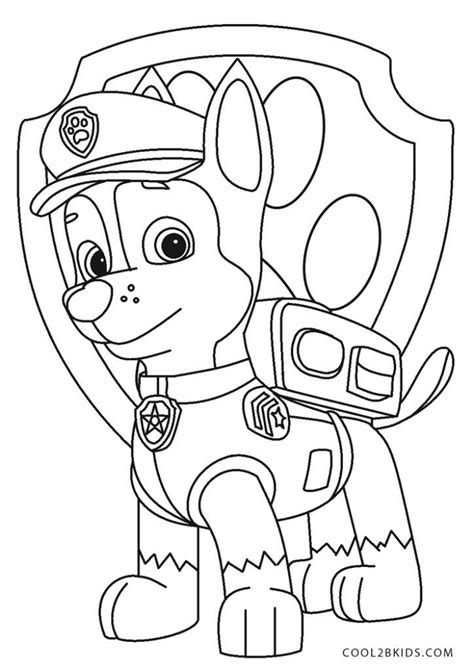 Free Paw Patrol Coloring Pages Download