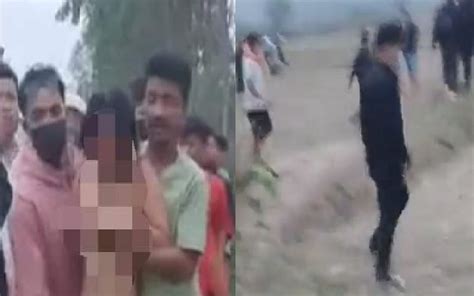In Manipur Two Women Were Stripped Naked And Ran On The Streets The