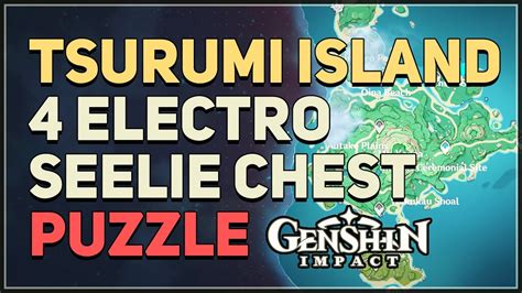 Tsurumi Island 4 Electro Seelie Chest Puzzle Genshin Impact Youtube