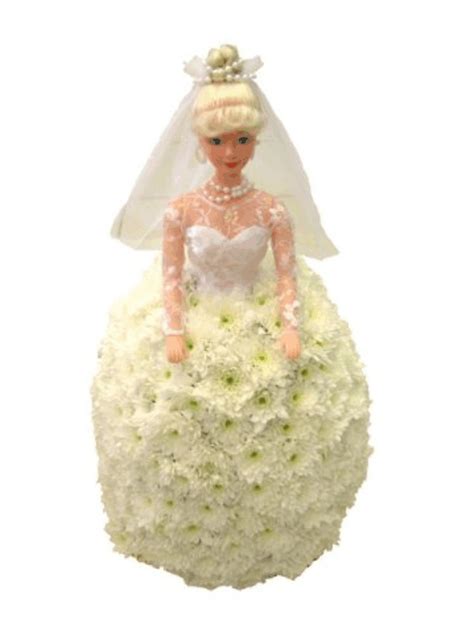 Flowertoy Bride Doll Made From Fresh Flowers Funeral Floral Arrangements Creative Flower