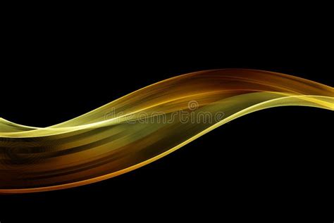 Abstract Shiny Golden Wave Design Element Gold Glitters Flow Of