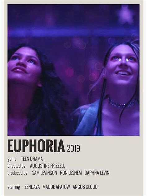 Euphoria Poster By Mikemann0 Indie Movie Posters Film Posters Minimalist Film Posters Vintage