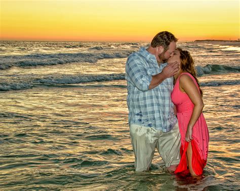 Engagement Portraits At The Beach DestinBeachPhotography SunsetPortraits EngagementPortraits