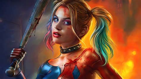 2048x1152 harley quinn art 2020 2048x1152 resolution hd 4k wallpapers images backgrounds