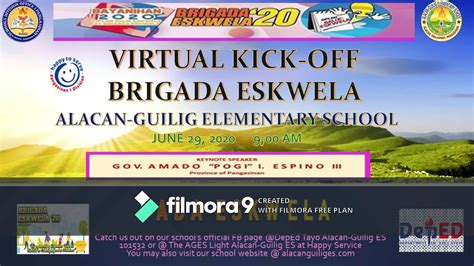Alacan Guilig Es Virtual Brigada Eskwela And Oplan Balik Eskwela 20