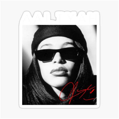 Aaliyah Vintage Sticker For Sale By Warderobris Redbubble