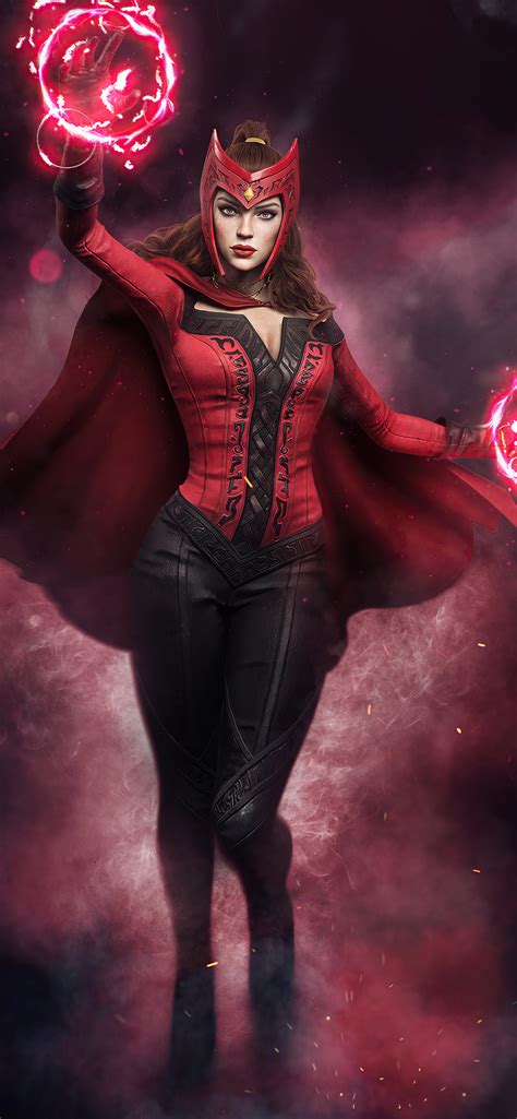 1242x2688 Scarlet Witch Future Revolution Iphone Xs Max Hd 4k
