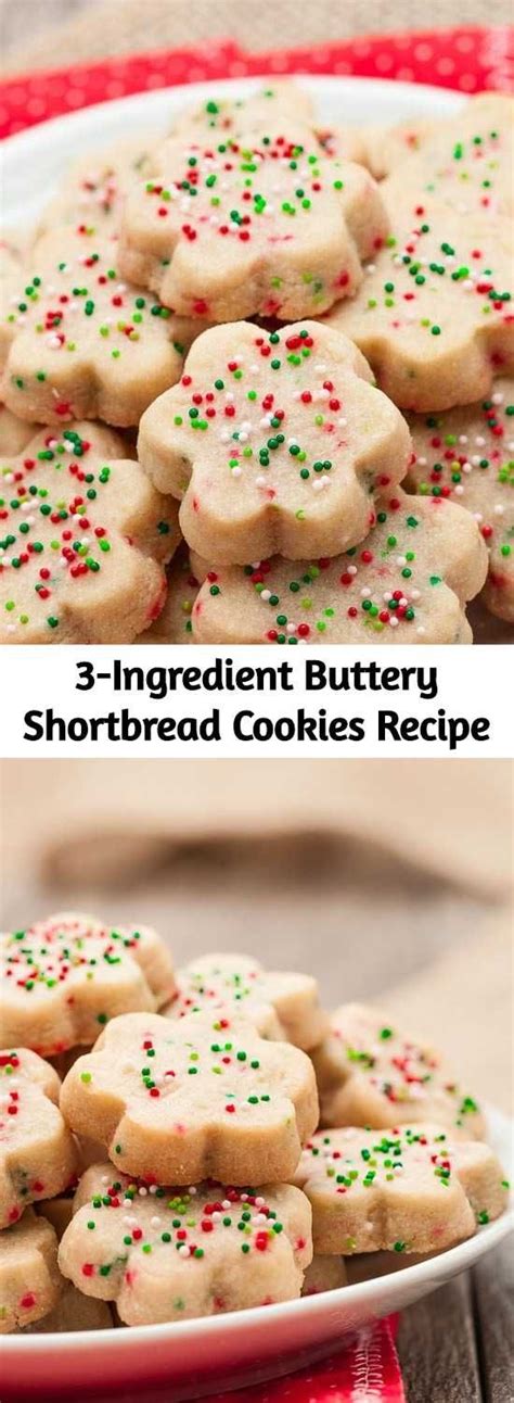 These christmas cookie recipes might be the best part of the season. 3 Ingredients Christmas Cookies - Reciper My Wife