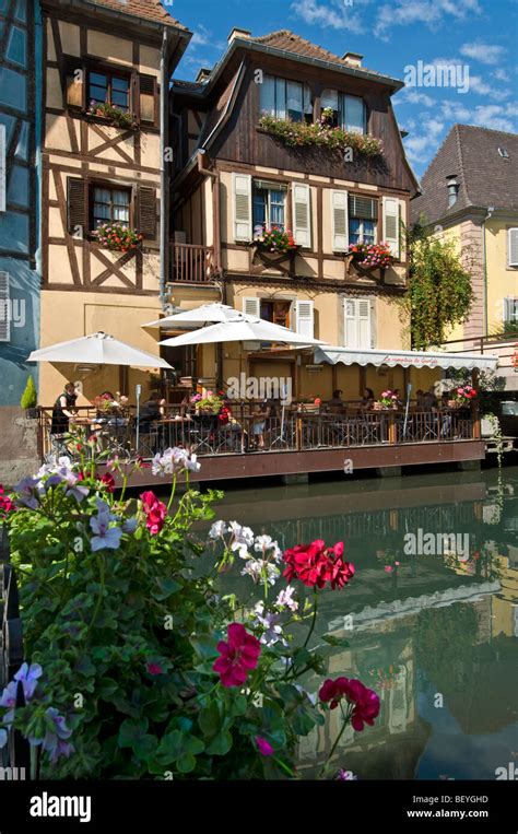 Petite Venise "Little Venice" waterside restaurant Colmar Alsace France