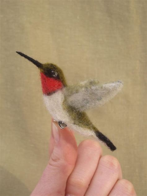 Needle Felted Hummingbird Choose Hanging Ornament Or By Ainigmati