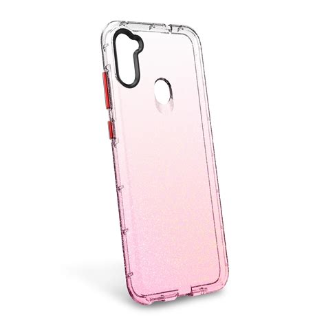 Samsung Galaxy A11 Zizo Surge Series Case Pink Glitter 10005