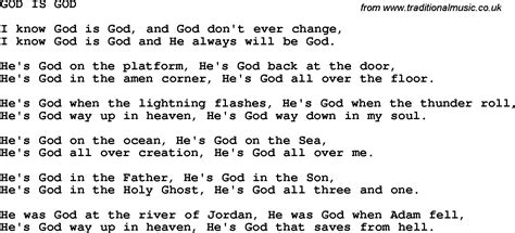 Lyrics to 'back for good' by take that: Country, Southern and Bluegrass Gospel Song God Is God lyrics
