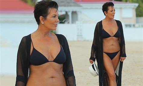 Kris Jenner Showcases Incredible Bikini Body In A Sexy Black Two Piece