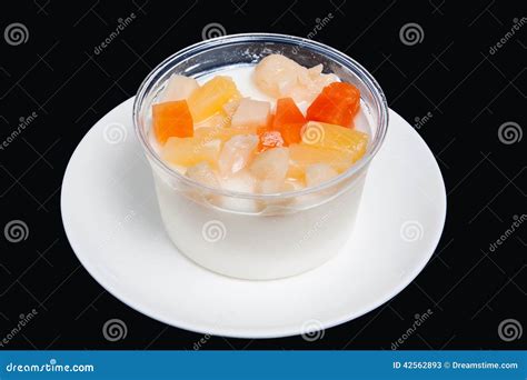 Jelly Pudding Fruit Salad Stock Image Image Of Chilled 42562893
