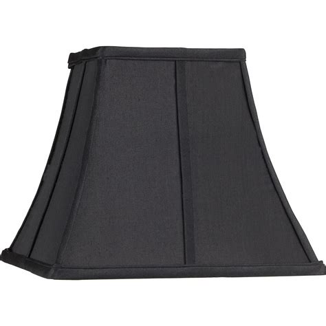 Springcrest Small Square Curved Black Lamp Shade 6 Top X 11 Bottom X