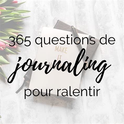 Cahier Questions De Journaling Pour Ralentir