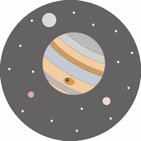 Astronomy Jupiter Planet Night Space Star Icon Download On