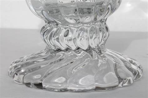 Crystal Clear Vintage Fostoria Colony Glass Flared Rim Flower Vase