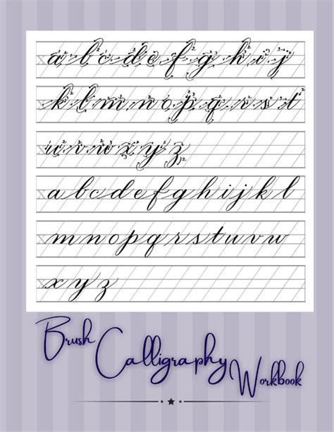 Buy Brush Calligraphy Workbook Learn Lettering The Guide To Mindful