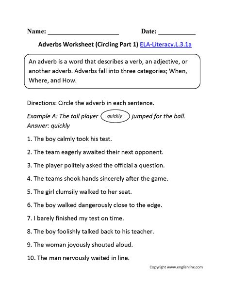 Language Worksheets For 3rd Grade Printable Lexias Blog