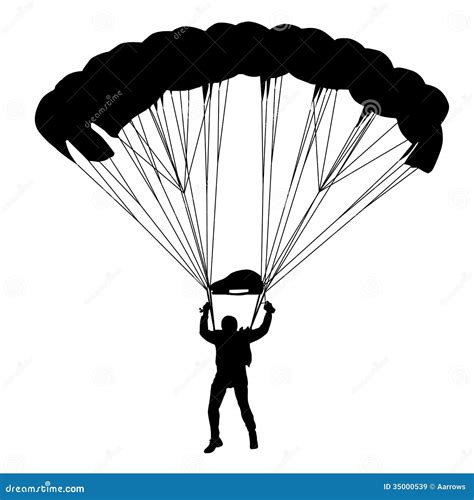 Parachutiste Illustration De Vecteur Illustration Du Gens 35000539