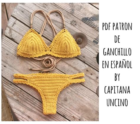 Pdf Patron De Ganchillo Marina Brazilian Bikini Partes Etsy