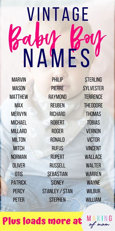 Should you go for a whatever the case, we've got you more than covered. 100+ Old Fashioned Baby Boy Names Making a Comeback in ...
