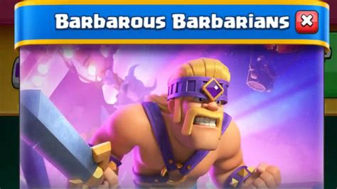 Best Barbarous Barbarians Deck In Clash Royale Card Evolution Update